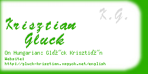 krisztian gluck business card